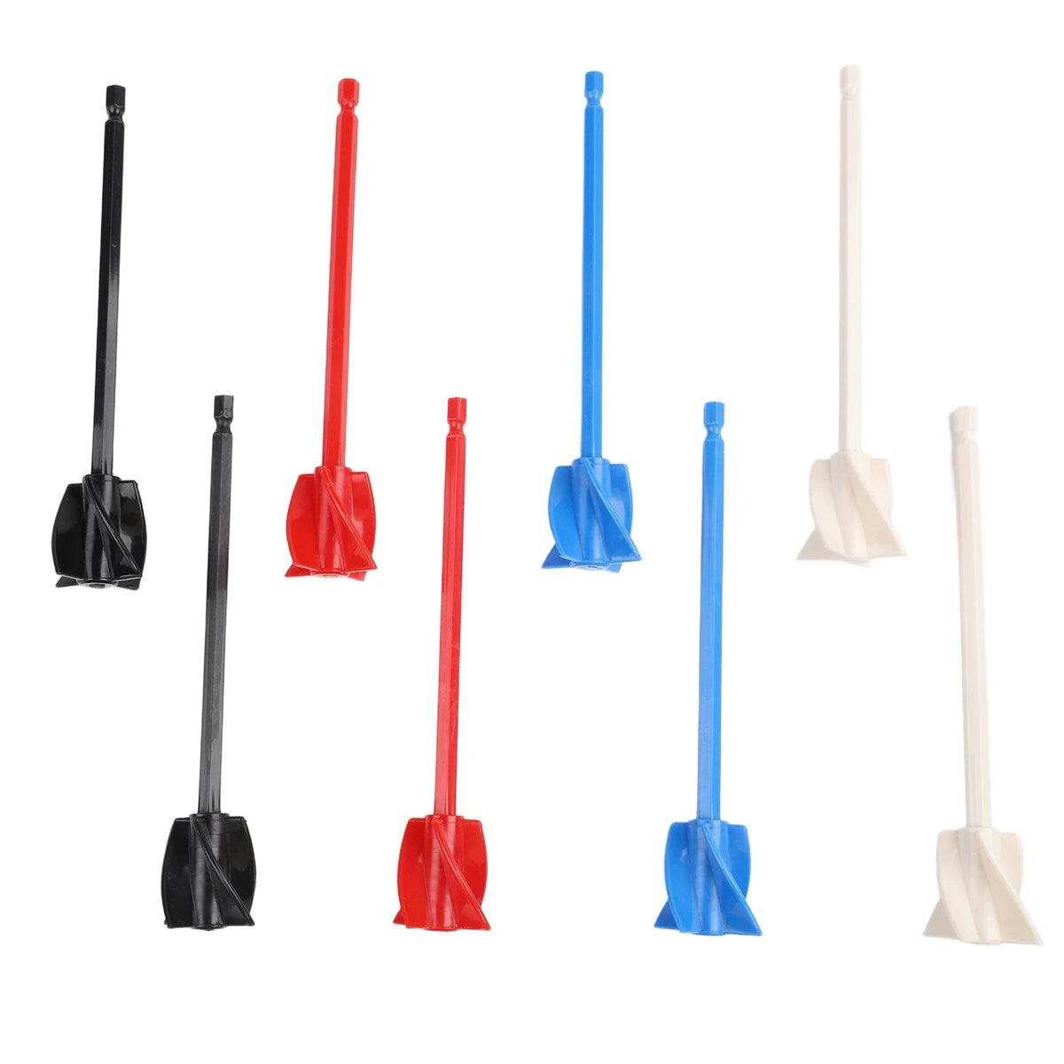 DAZZLEEX 8-Piece Epoxy Resin Mixer Drill Bits | Paint Mixing Rod