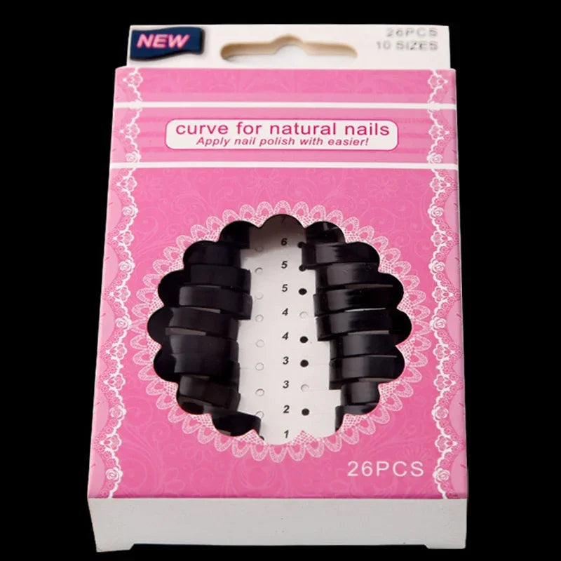 26Pcs Nail Forms Kit – 10 Sizes French Manicure Clips