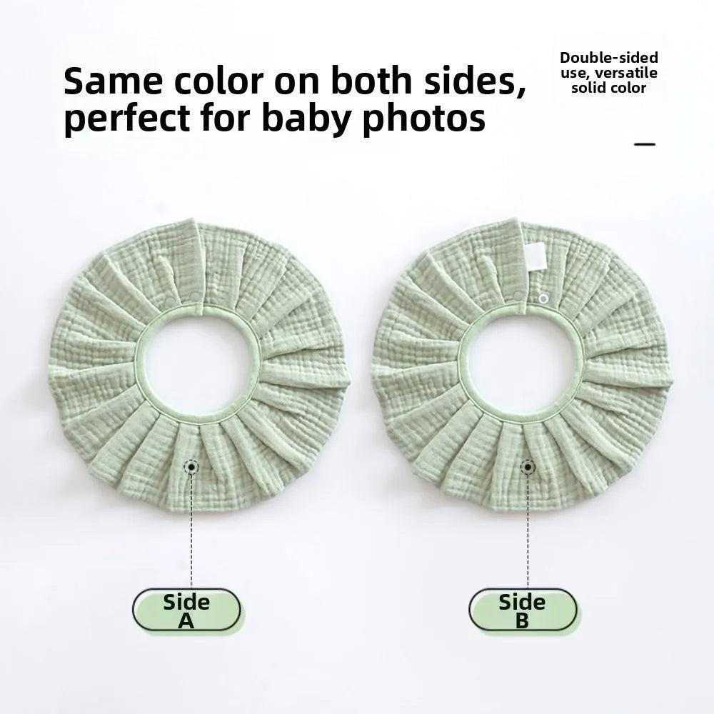 Pure Cotton Baby Bandana Drool Bibs | 360° Reversible Snap