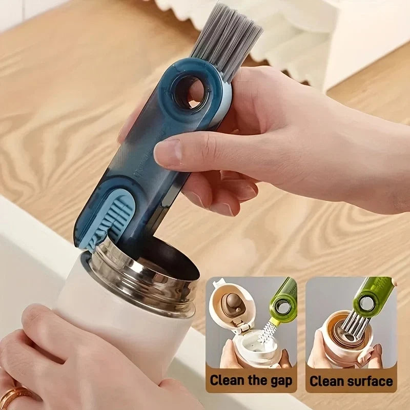 3-in-1 Cup Cleaning Brush – Thermos, Lid & Gap Scrubber
