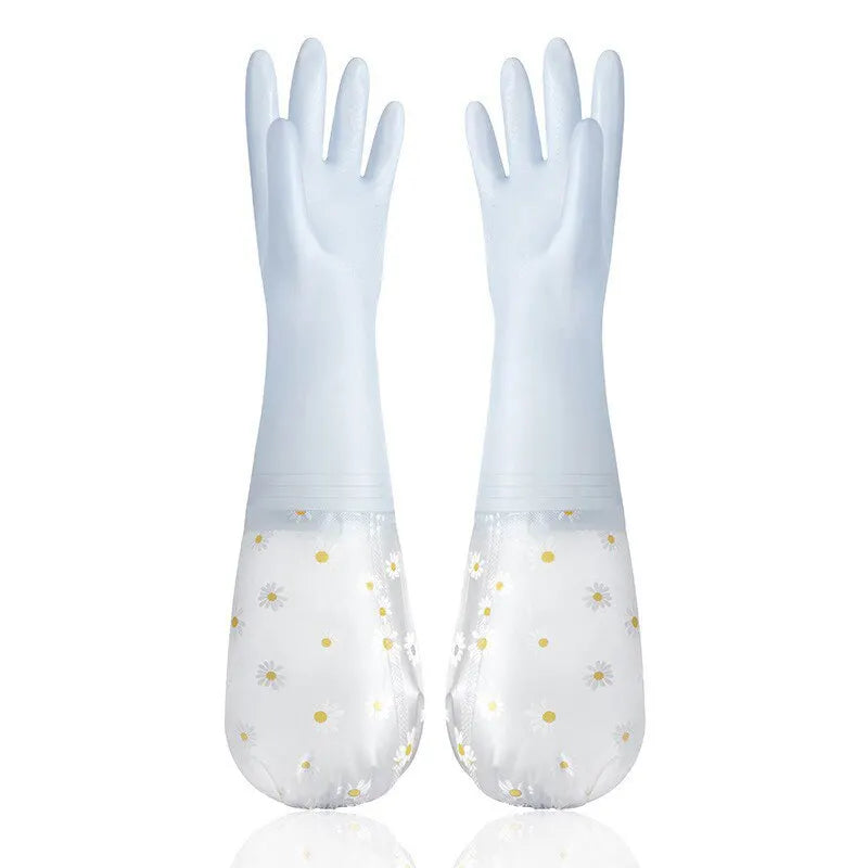 Waterproof Latex Rubber Gloves for Kitchen & Household Cleaning