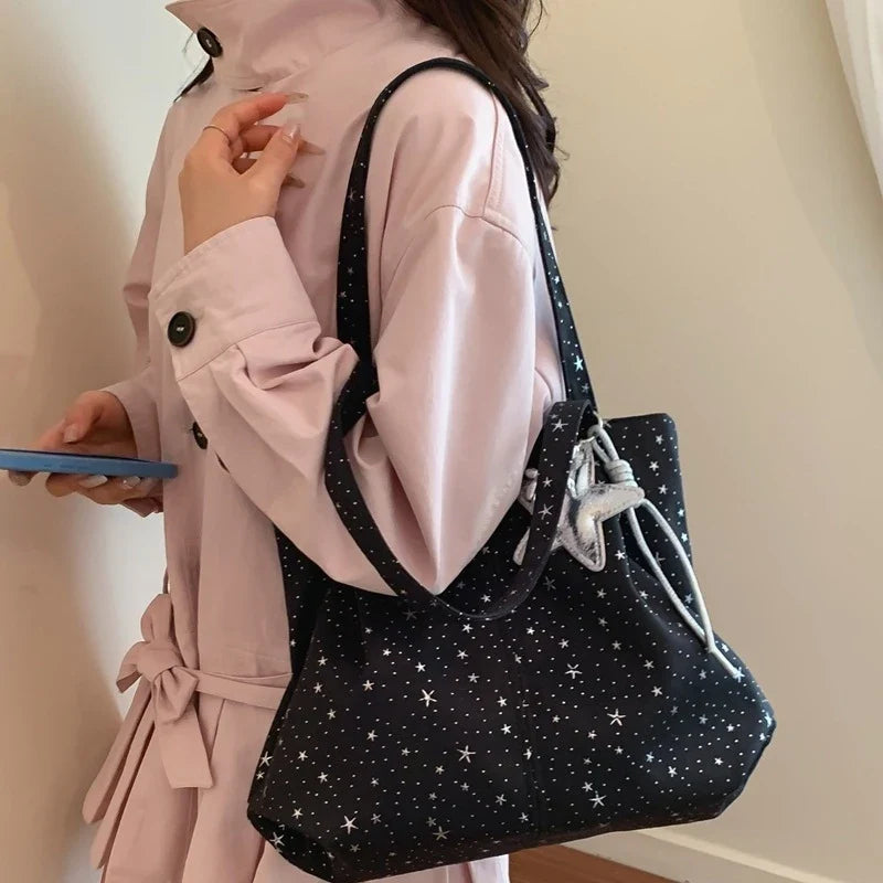 Women's Large Capacity Tote Bag – Korean Style Shoulder Bag