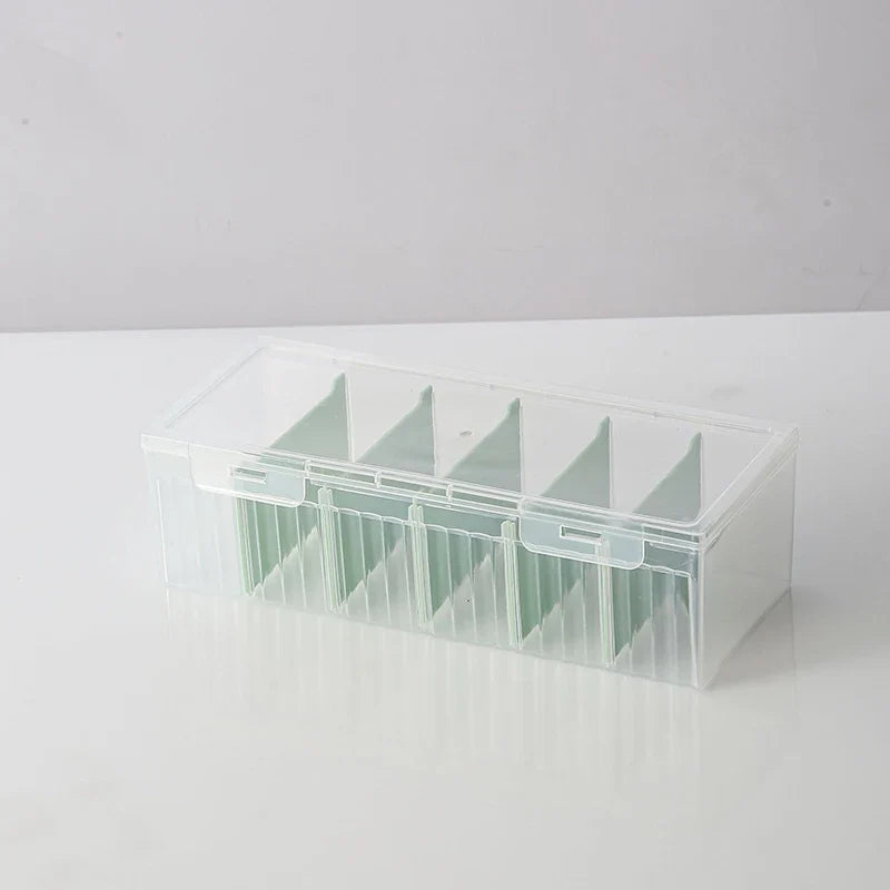 Clear Card Storage Box – Holds 550+ Cards & Adjustable Dividers