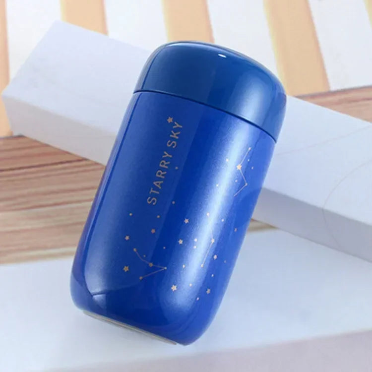 Starry Sky 200ml Mini Vacuum Flask – Leakproof Steel Thermos