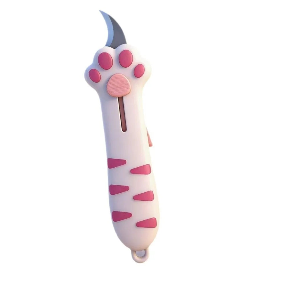 Cat Paw Box Cutter – Cute Portable Paper Cutting Tool