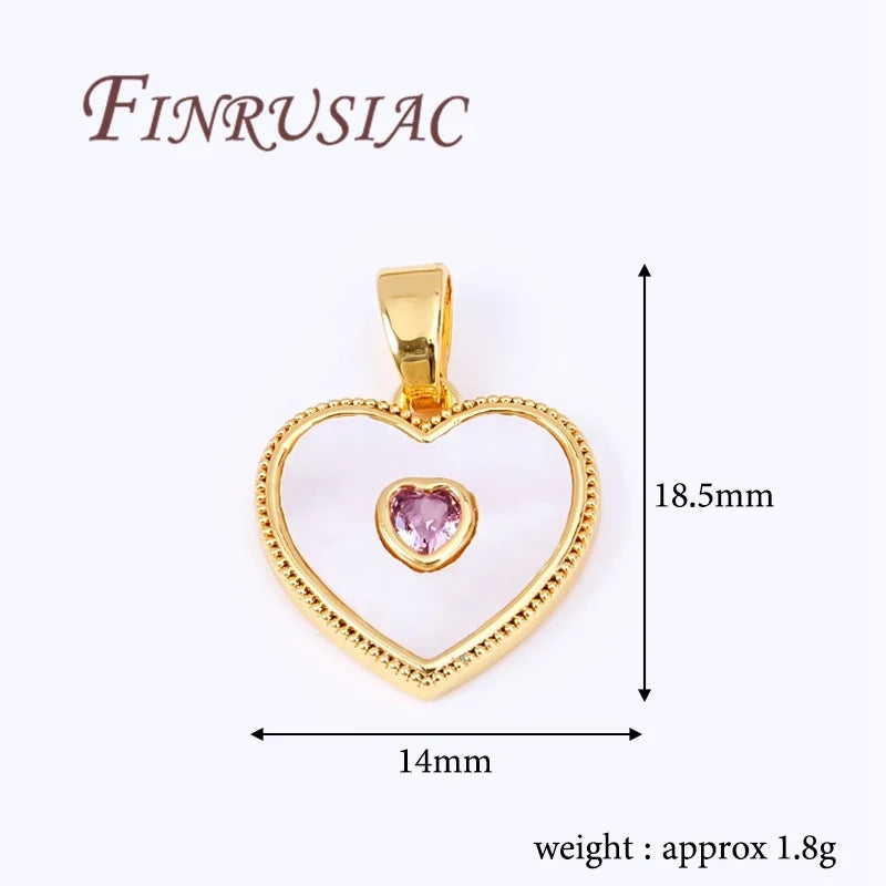 18K Gold Plated Shell Charms – DIY Necklace Pendant Findings
