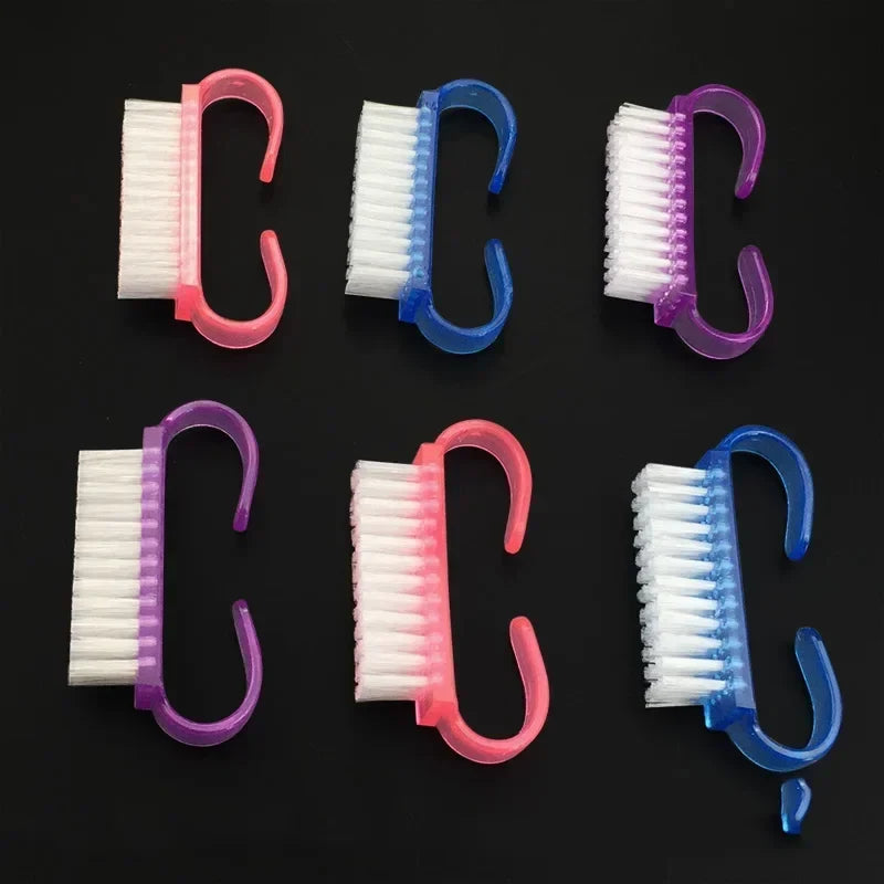 4-Piece Nail Cleaning Brush Set – Manicure & Pedicure Tool
