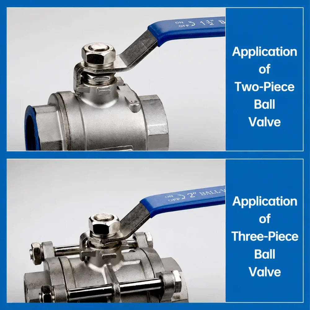 Stainless Steel Ball Valve Lever Handle DN15–DN50 | 6 Sizes