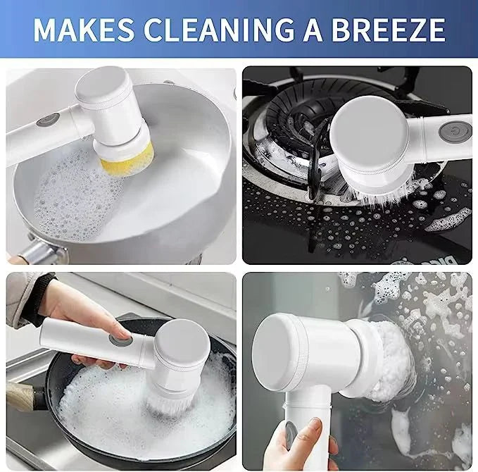 Cordless Electric Spin Scrub Brush – Kitchen & Bathroom