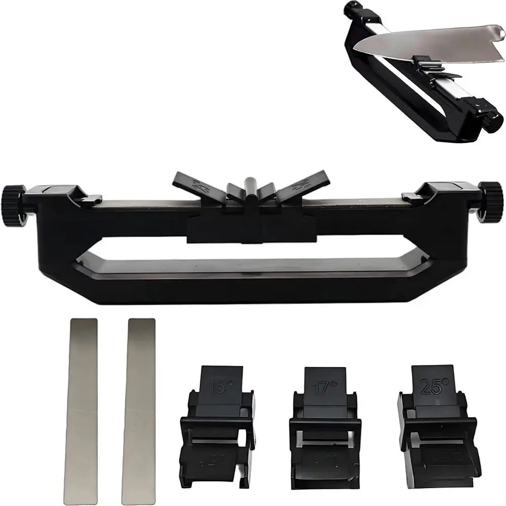 Adjustable Angle Knife Sharpener – Dual Whetstone & Non-Slip Grip