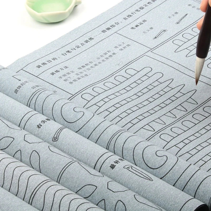 Reusable Water Writing Cloth | Gridded Chinese Calligraphy Paper