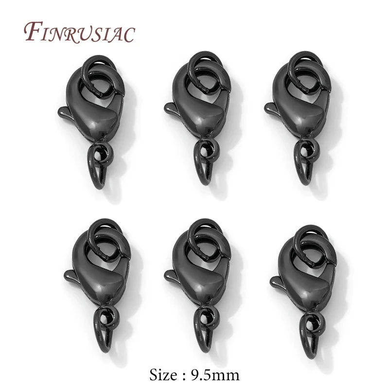 Black Brass Extension Chains with Lobster Clasps | Jewelry Making