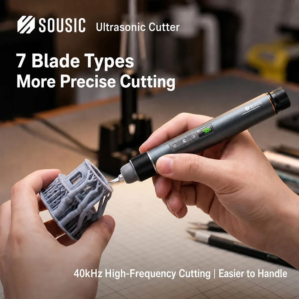 Aideepen 45W Cordless Ultrasonic Cutter – 3D Print Engraving Tool