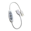 3-Key USB LED Dimmer Switch – 5V 2A, 8 Brightness Levels