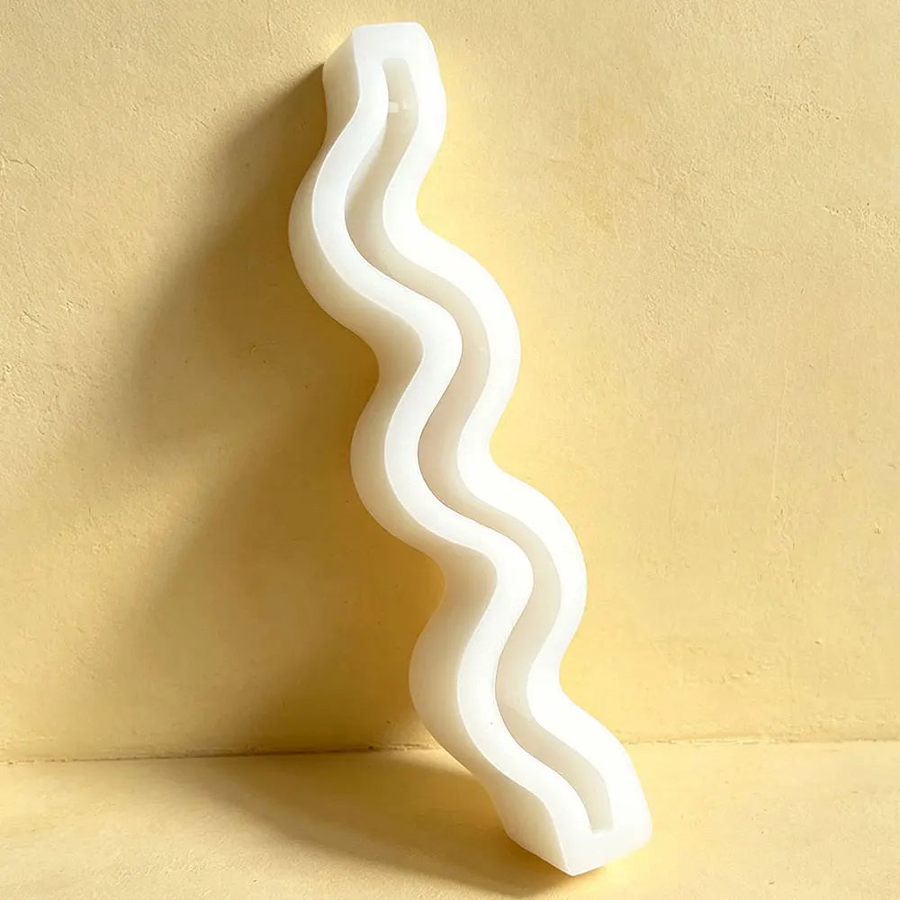 Wave Incense Holder Silicone Mold – DIY Resin Plaster Cement