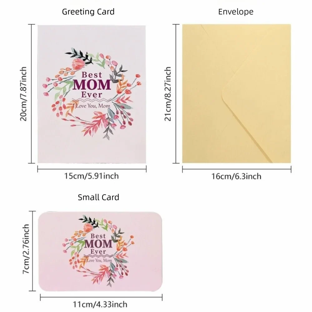 3D Pop-Up Mother's Day Card – Floral Bouquet Handmade Gift