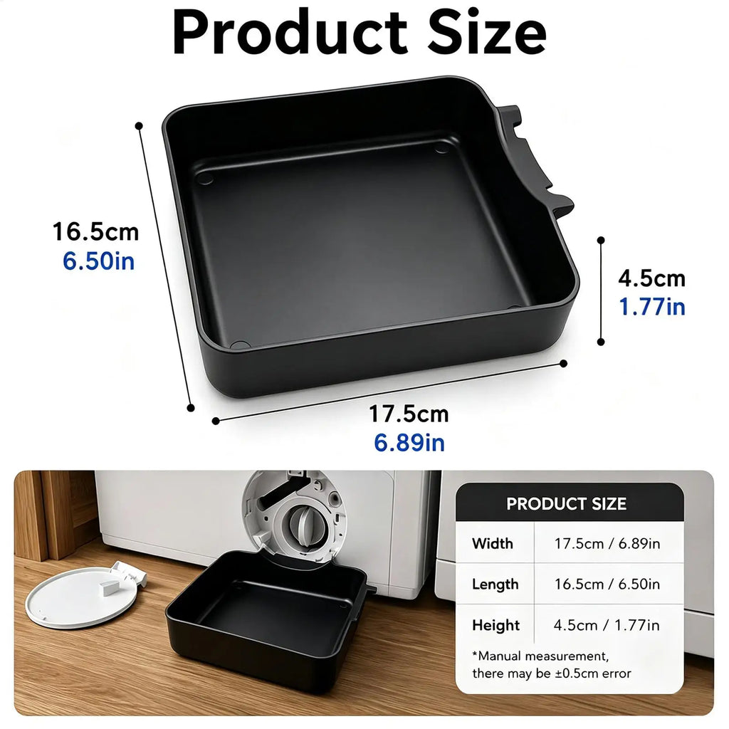 Washing Machine Drain Pan with Deflector Water Catcher Funnel
