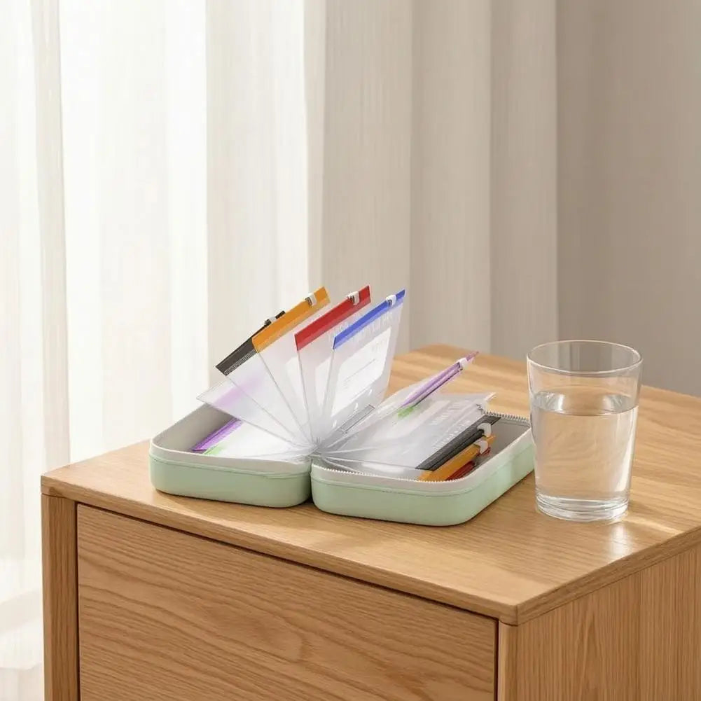 Weekly Pill Organizer – 7 Zippered Waterproof Medicine Bags
