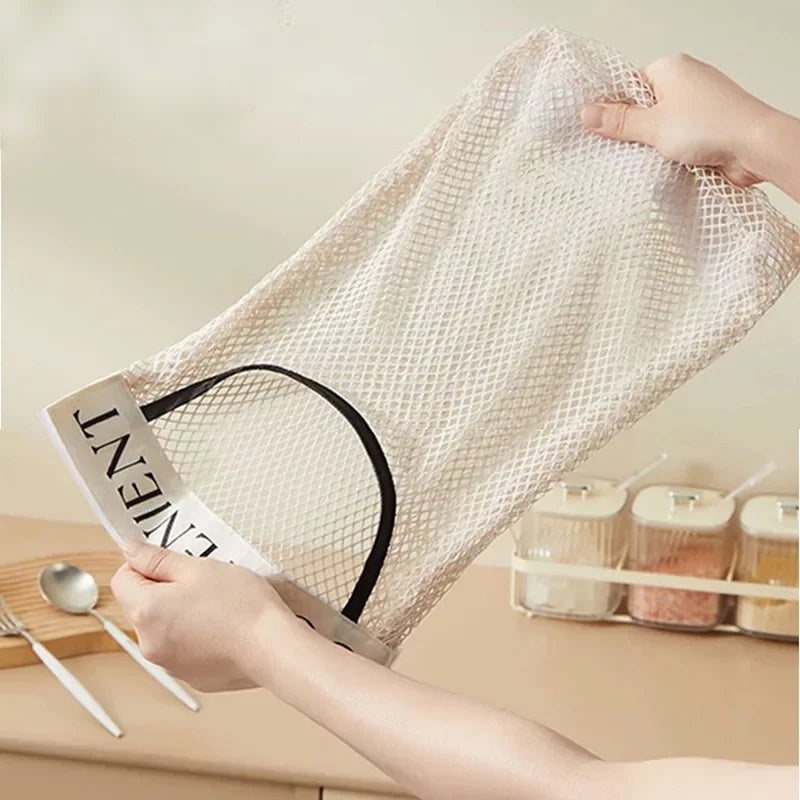 Wall Mount Mesh Bag Organizer & Grocery Bag Dispenser 1/4PCS