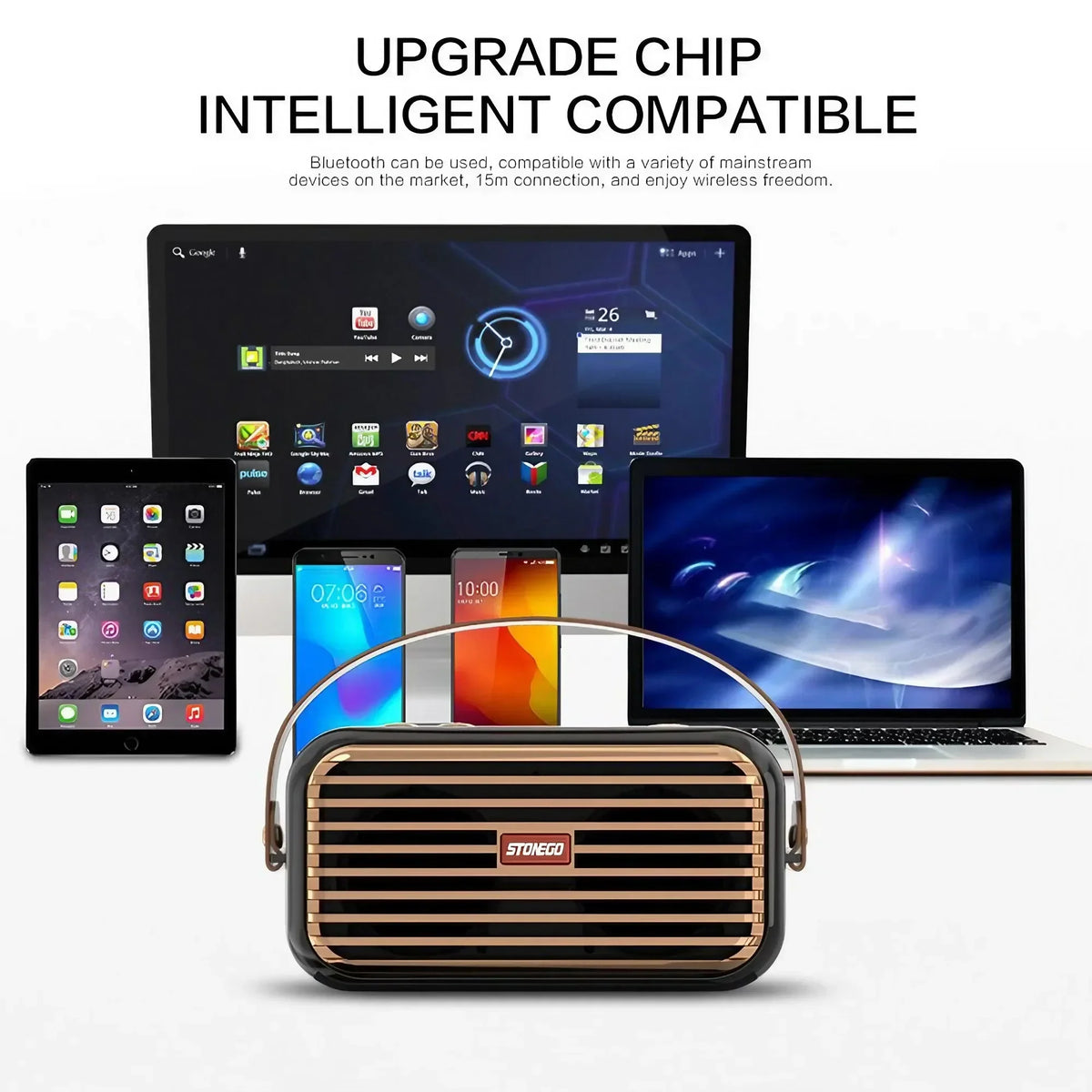 STONEGO 16W Bluetooth 5.0 Portable Speaker IPX5 Waterproof TWS