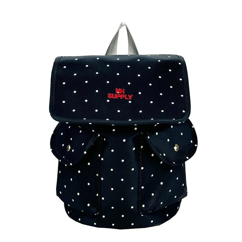 Polka Dot Backpack for Women – Lightweight College Style
