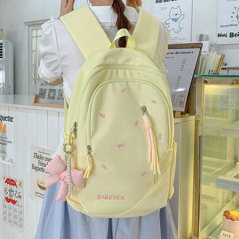 Korean Style Large Capacity Cute School Backpack for Girls