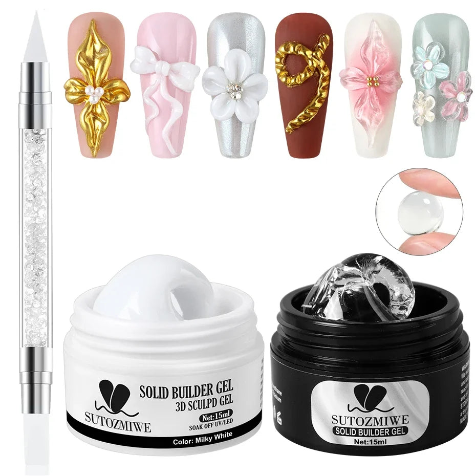 Full Beauty 15ml UV Builder Gel – Nail Extension & 3D Sculpting