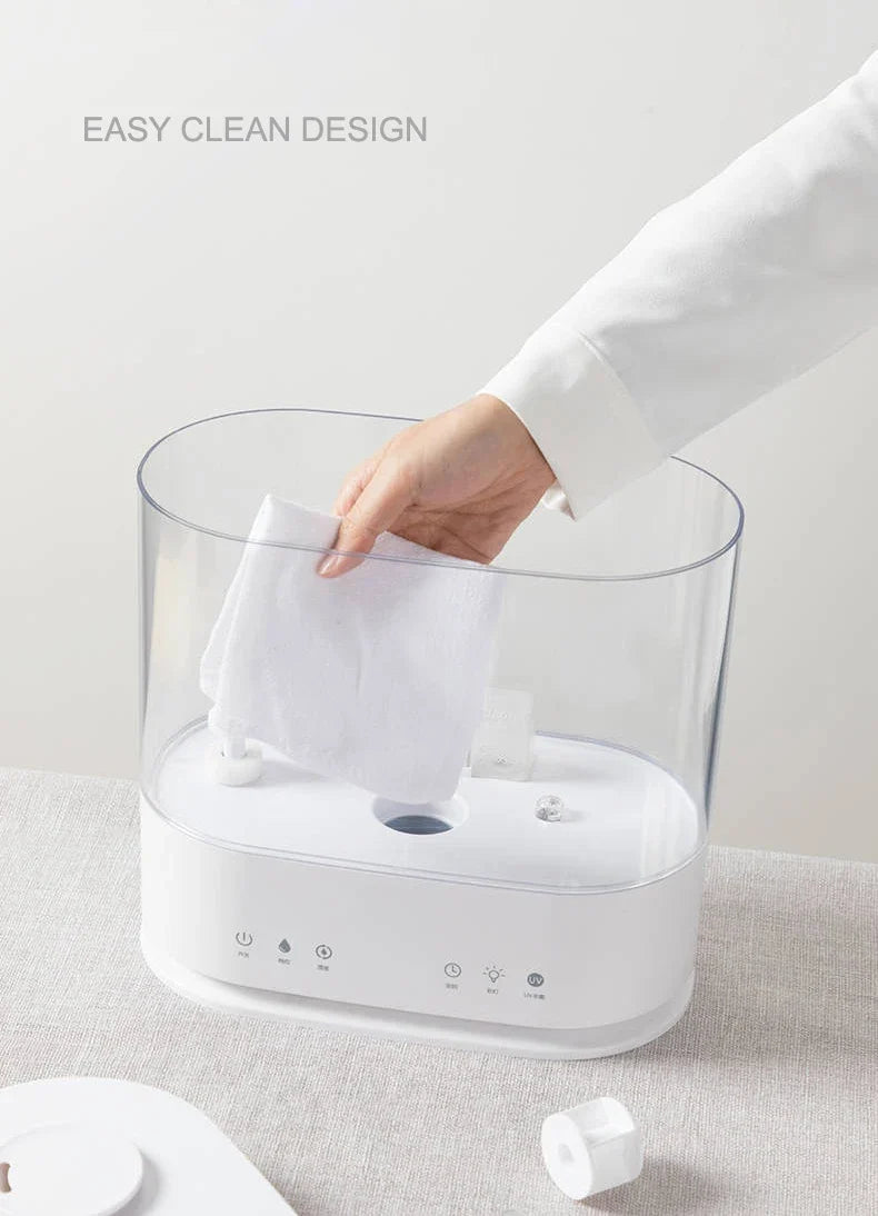 Portable Ultrasonic Cool Mist Humidifier | LED Light & Timer