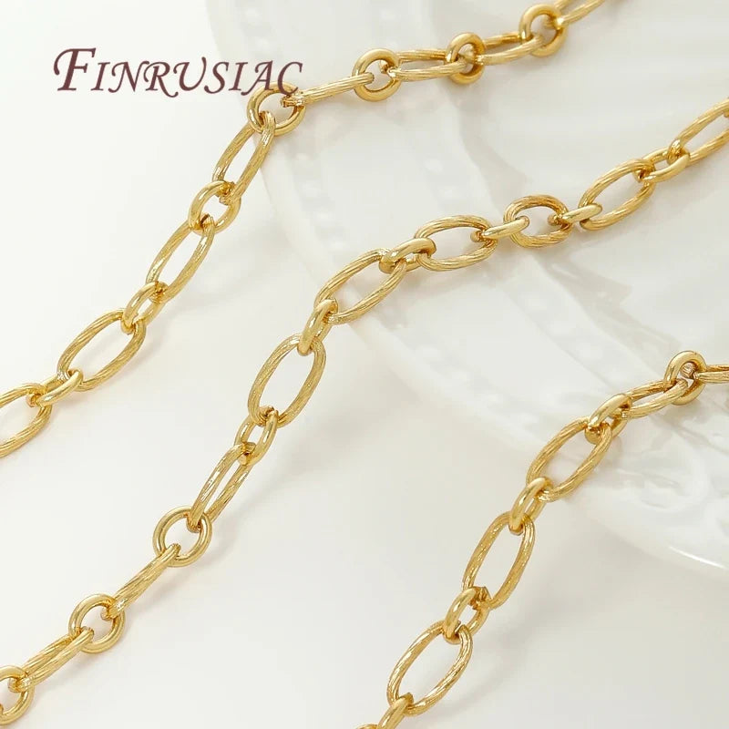 18K Gold Plated Brass Chain – DIY Necklace Jewelry Making