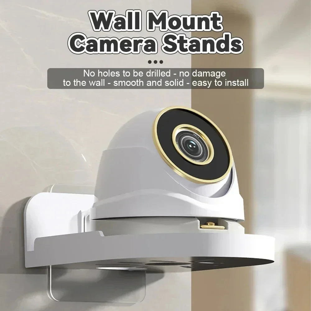 Drill-Free Self-Adhesive Security Camera Wall Mount Bracket