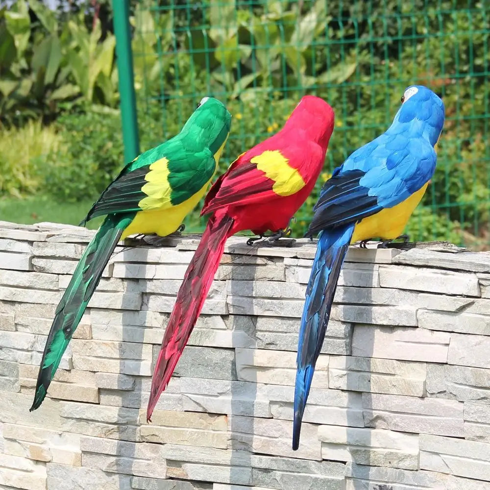 Simulation Parrot Foam Garden Ornament – 4 Sizes Multicolor