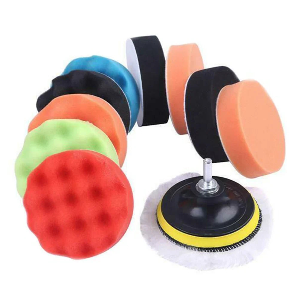 3" Car Polishing Buffing Pad Kit – 6 or 12 Pcs Sponge Set