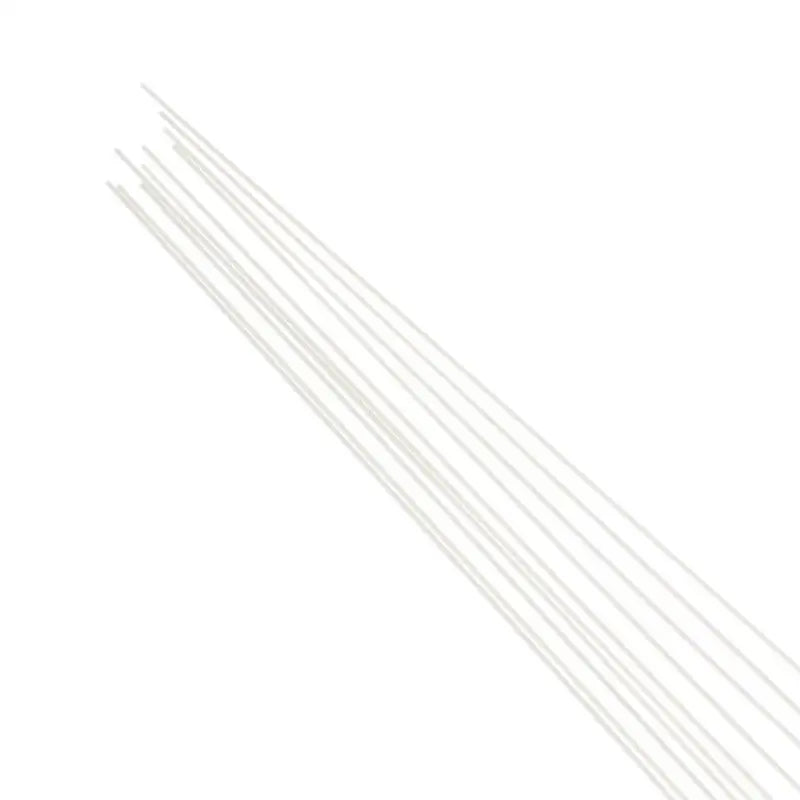 50Pcs ABS Solid Round Plastic Rods 500mm – 0.5–2.5mm Dia.