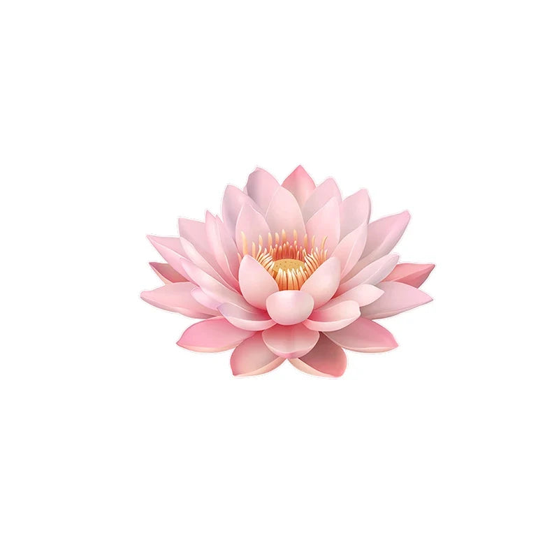 Luminous Lotus Toilet Seat Sticker – Glow-in-Dark PVC Decal