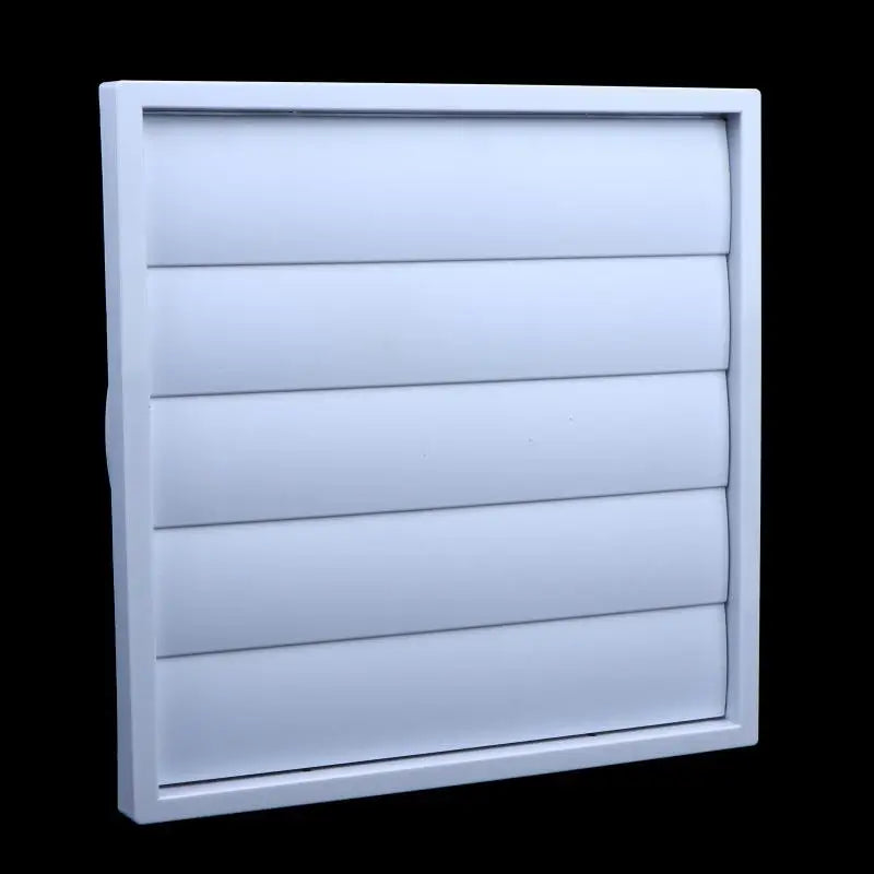 White Exterior Vent Cover Grille – One-Way Plastic Exhaust Hood