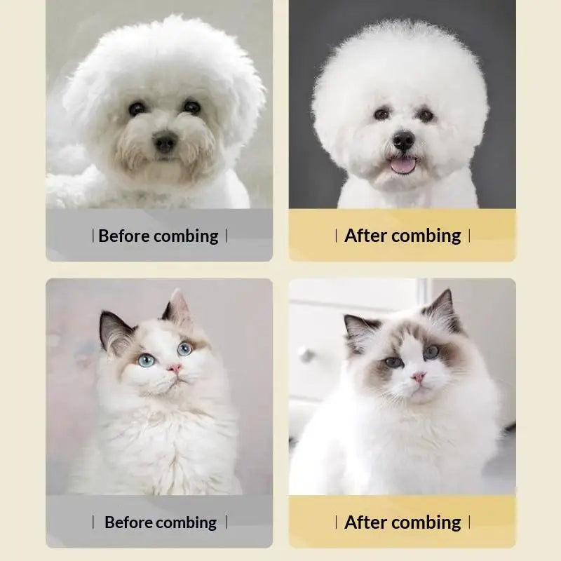 Cat & Dog Deshedding Brush Anti-Static Soft Needle Grooming Comb