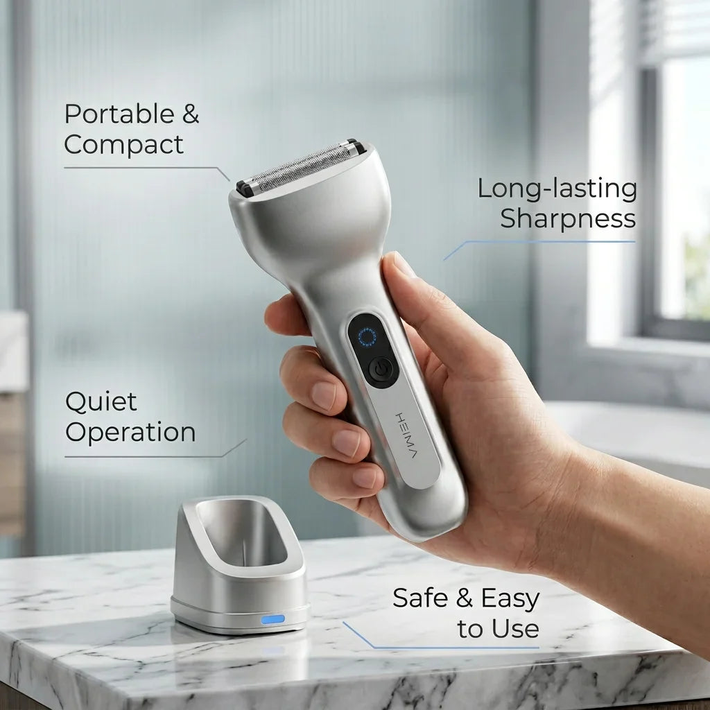 Men's 3-Foil Rechargeable Electric Shaver – IPX7 Waterproof