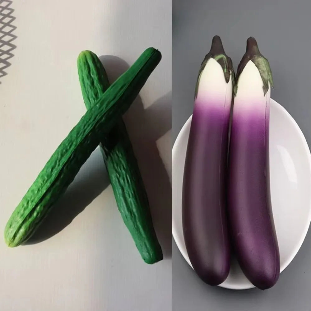 PU Artificial Vegetable Ornaments | Realistic Fake Food Props