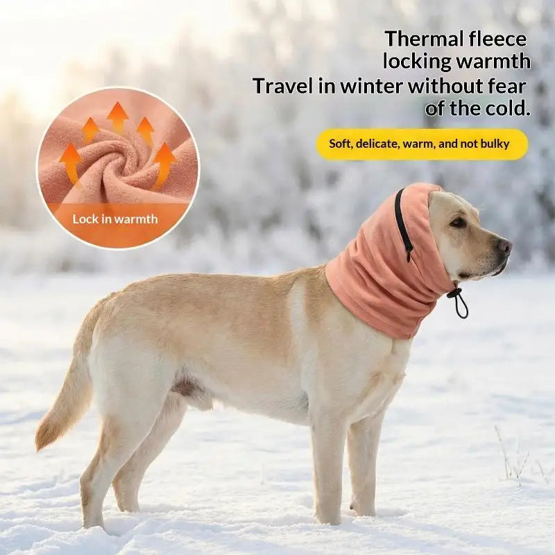 Dog Calming Ear Cover – 2-in-1 Warm Headband & Neck Scarf