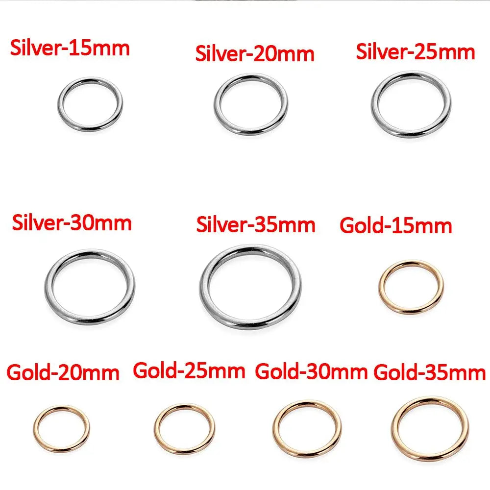 Metal O-Ring Buckles 10 Pack – Bag Webbing Sewing Hardware