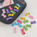10pcs Multicolor Bone Snap Pet Hair Clips – Dogs & Cats