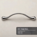 Retro Zinc Alloy Cabinet Handles French Style Gold Silver Pull