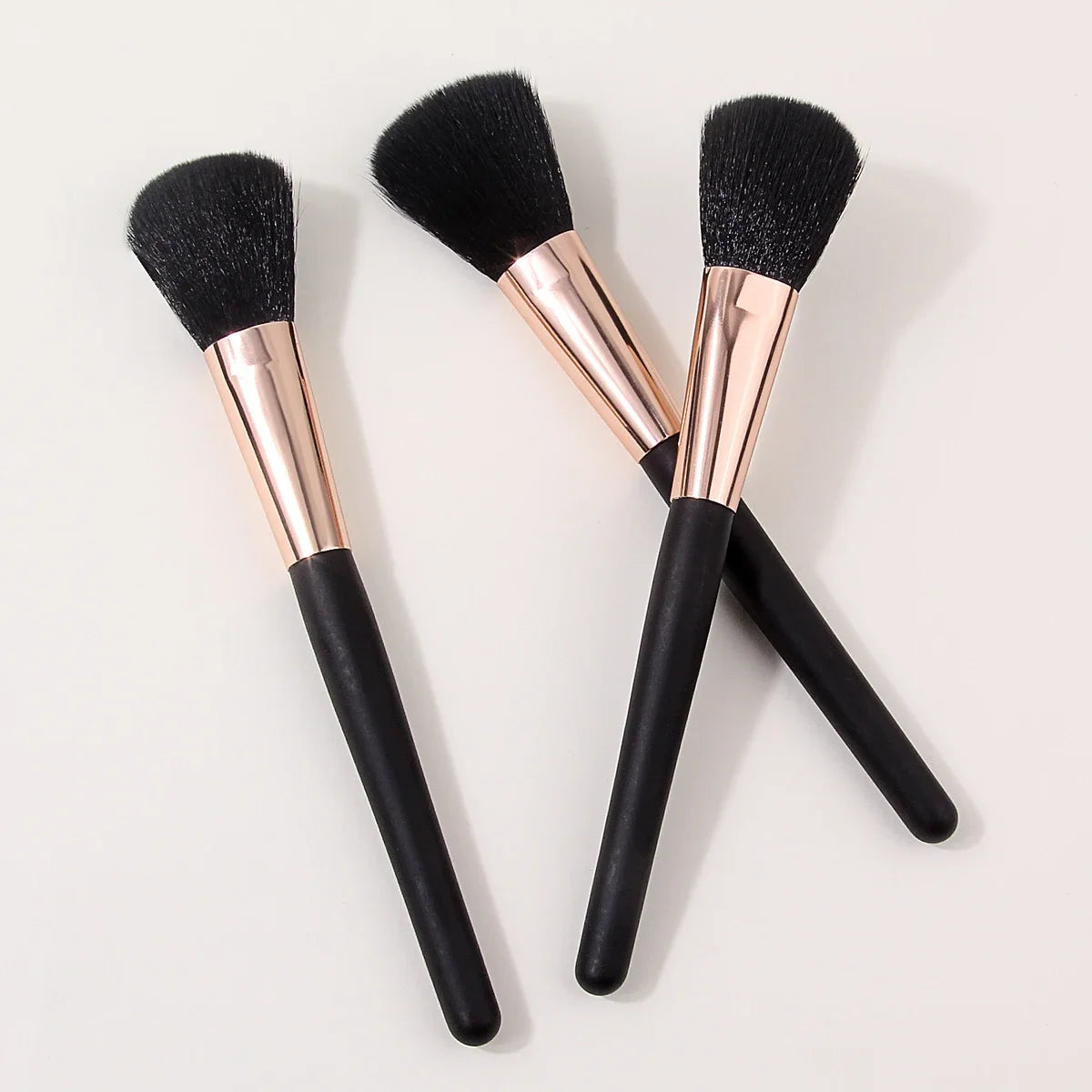 3-Piece Blush Brush Set – Powder, Contour & Bronzer Brushes