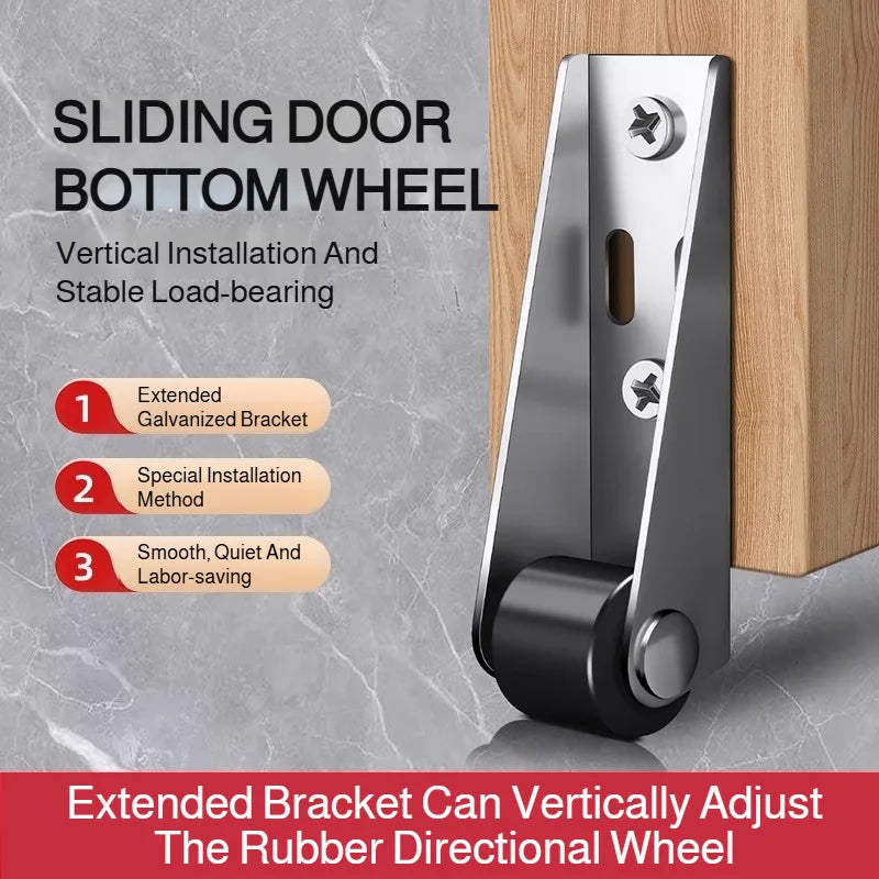 Universal Sliding Door Guide Wheel – Stainless Steel Support