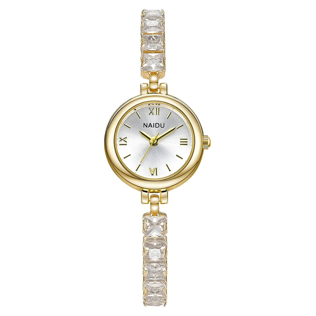 Women's Colorful Rhinestone Quartz Watch – Casual Elegance