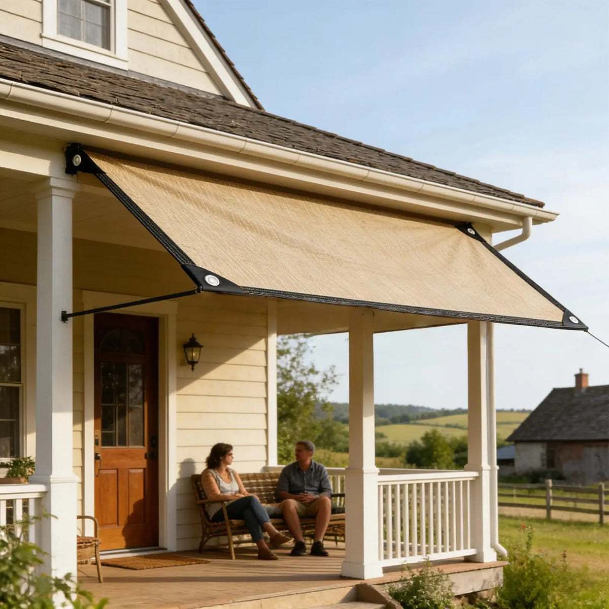 Rectangular Sun Shade Sail – 99% UV Block, Wind Resistant