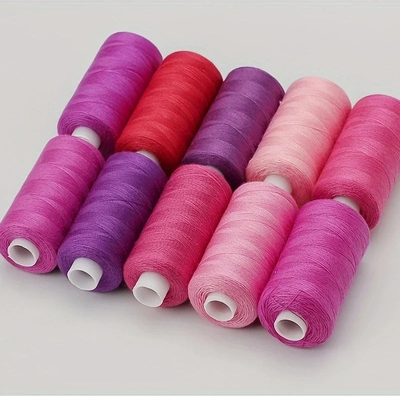 100-Color Polyester Sewing Thread Set 402 – 400 Yards Each