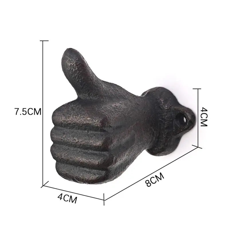 Vintage Iron Hat Hook – Decorative Wall Hanger for Home