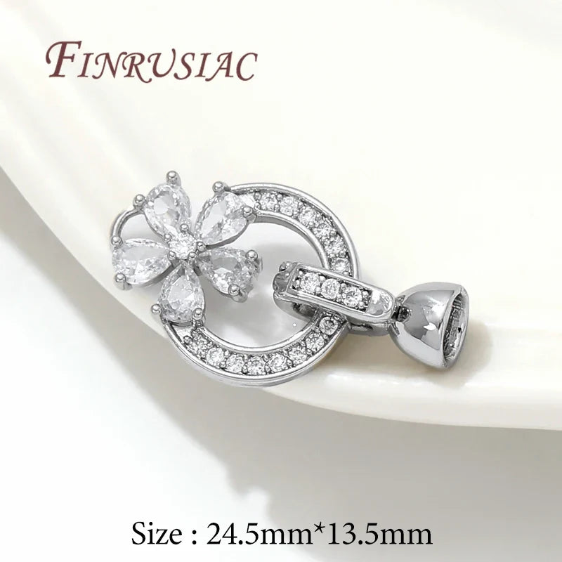 18K Gold Plated Zircon Clasp Connectors – DIY Jewelry Making