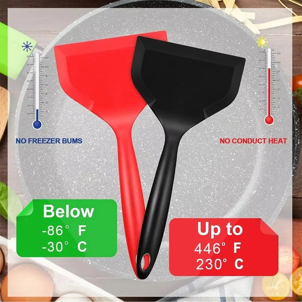 Wide Silicone Spatula – Heat-Resistant Nonstick Turner